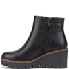 SUSST WOMENS WEDGE ANKLE BOOT - BLACK