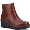 SUSST WOMENS WEDGE ANKLE BOOT - COGNAC