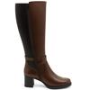 DUBARRY WOMENS ZIP HIGH LEG BOOT - TAN LEATHER