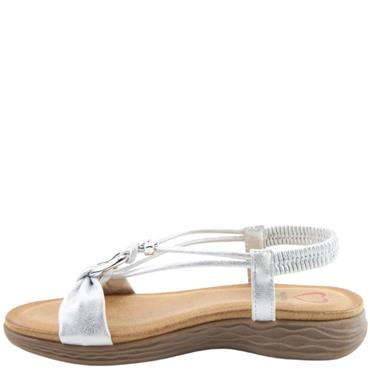 HEAVENLY FEET WOMENS SANDAL - SILVER