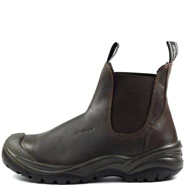 GRISPORT MENS SAFETY TOE CHELSEA BOOT - BROWN