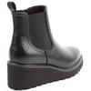 HEAVENLY FEET WOMES WEDGE ZIP BOOT - BLACK