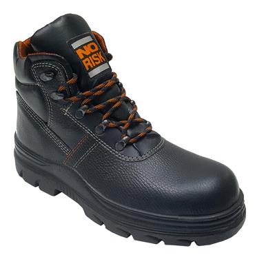 NO RISK TIE STEEL TOE BOOT - BLACK