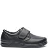 G COMFORT MENS WIDE FIT STRAP SHOE - BLACK