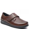 G COMFORT MENS WIDE FIT STRAP SHOE - COGNAC