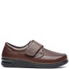 G COMFORT MENS WIDE FIT STRAP SHOE - COGNAC