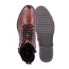 REMONTE WOMENS ZIP LACE ANKLE BOOT - BROWN