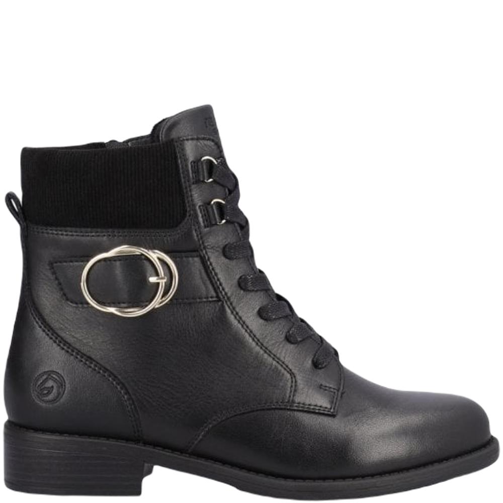 Remonte Women's D0770-03 Casual Ankle Boots- Black Combi