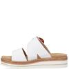 REMONTE WOMENS WEDGE STRAP SANDAL - WHITE
