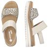 REMONTE WOMENS WEDGE SANDAL - BEIGE MULTI