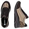 REMONTE WOMENS WEDGE ZIP LACE TRAINER - METALLIC