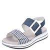 REMONTE WOMENS WEDGE STRAP SANDAL - BLUE JEANS