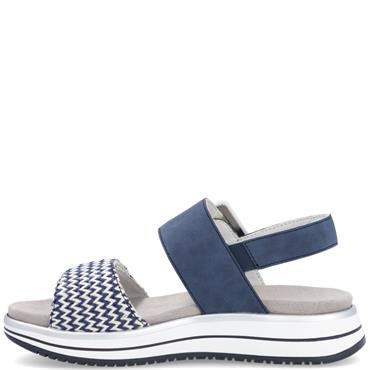 REMONTE WOMENS WEDGE STRAP SANDAL - BLUE JEANS