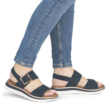 REMONTE WOMENS FLAT SHOE - BLUE