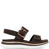REMONTE WOMENS FLAT SHOE - BROWN