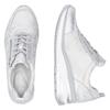 REMONTE WOMENS ZIP LACE TRAINER - SILVER PLATINUM
