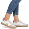 REMONTE WOMENS LACE TRAINER - WHITE GOLD