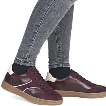 REMONTE WOMENS LEATHER COMFORT SHOE - RED MULTI