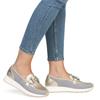 REMONTE WOMENS CHAIN LOAFER - WHITE GOLD