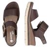 REMONTE WOMENS WEDGE SANDAL - BROWN