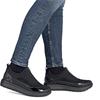 REMONTE WOMENS WIDE FIT ZIP SHOE - BLACK