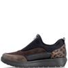 REMONTE WOMENS WIDE FIT ZIP SHOE - BROWN BLACK