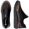 REMONTE WOMENS WIDE FIT ZIP SHOE - BROWN BLACK
