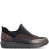 REMONTE WOMENS WIDE FIT ZIP SHOE - BROWN BLACK