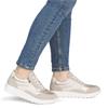 REMONTE WOMENS WEDGE TRAINER - BEIGE MULTI