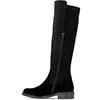 REMONTE WOMENS ZIP HIGH LEG BOOT - BLACK SUEDE