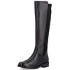 REMONTE WOMENS ZIP HIGH LEG BOOT - BLACK