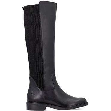 REMONTE WOMENS ZIP HIGH LEG BOOT - BLACK