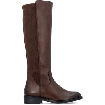 REMONTE WOMENS ZIP HIGH LEG BOOT - BROWN