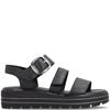 REMONTE WOMENS WEDGE SANDAL - BLACK