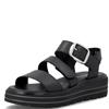 REMONTE WOMENS WEDGE SANDAL - BLACK