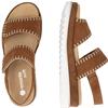REMONTE WOMENS FLAT SANDAL - BROWN