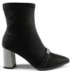 REDZ WOMENS ZIP ANKLE BOOT - BLACK
