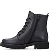 REMONTE WOMENS ZIP LACE ANKLE BOOT - BLACK