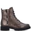 REMONTE WOMENS ZIP LACE ANKLE BOOT - METALLIC