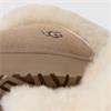 UGG WOMENS PLATFORM FUR LINED SLIPPER - SAND
