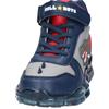 BULL BOYS LIGHTS STRAP ANKLE BOOT - GREY NAVY