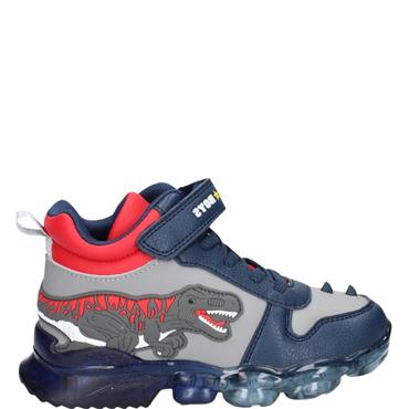 BULL BOYS LIGHTS STRAP ANKLE BOOT - GREY NAVY