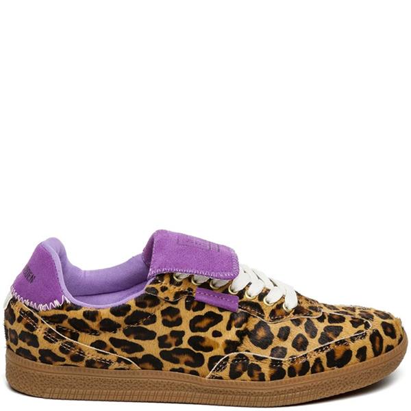 Steve Madden Womens Lace Trainer Leopard 36