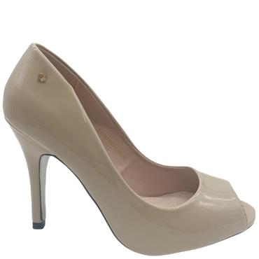 KATE APPLEBY WOMENS HI HEEL P/TOE COURT - NUDE PATENT