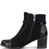 REDZ WOMENS DIAMANTE STRAP ANKLE BOOT - BLACK