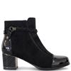 REDZ WOMENS DIAMANTE STRAP ANKLE BOOT - BLACK