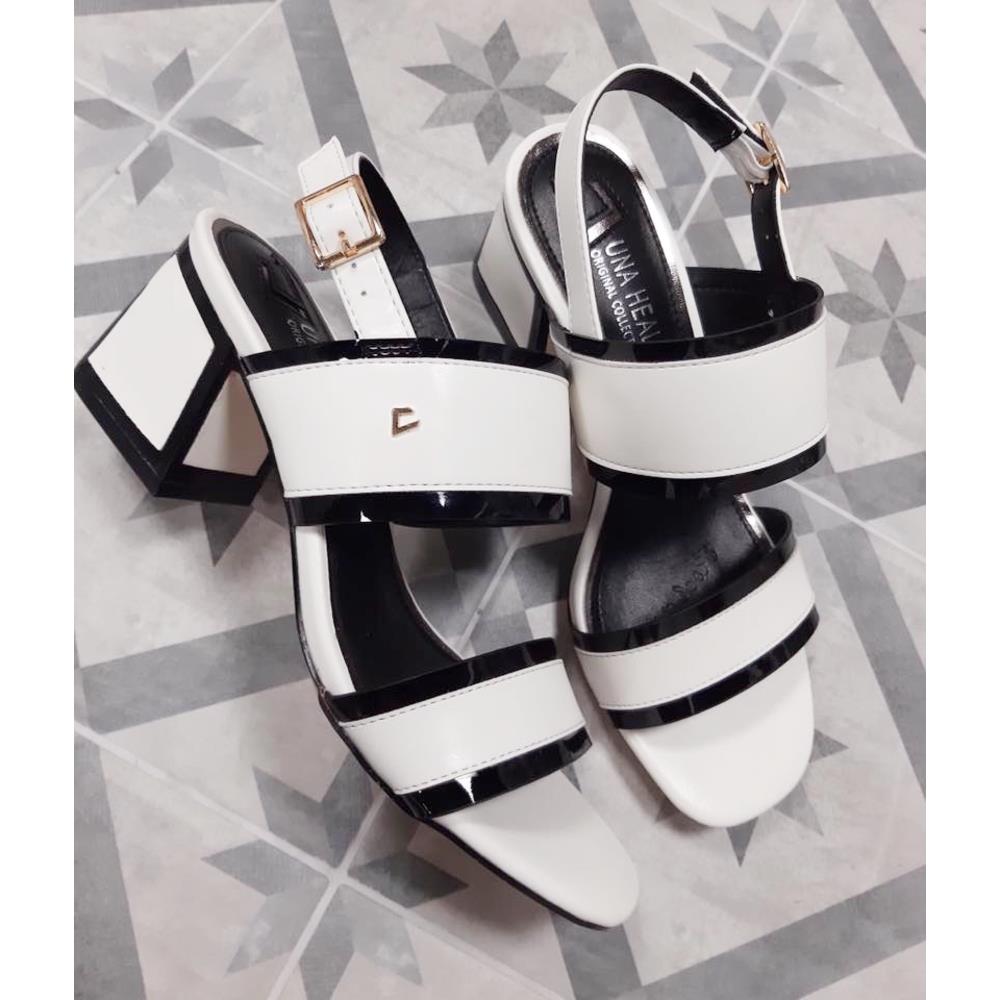 una healy block heel sandals