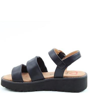 HEAVENLY FEET WOMENS SANDAL - BLACK