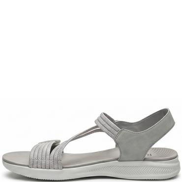 REDZ WOMENS STRAP SANDAL - LIGHT GREY