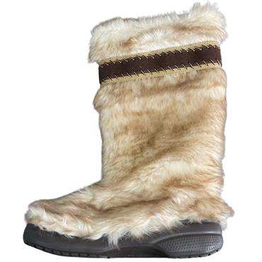 CROCS FUZZ BOOT - STUCCO ESPRESSO